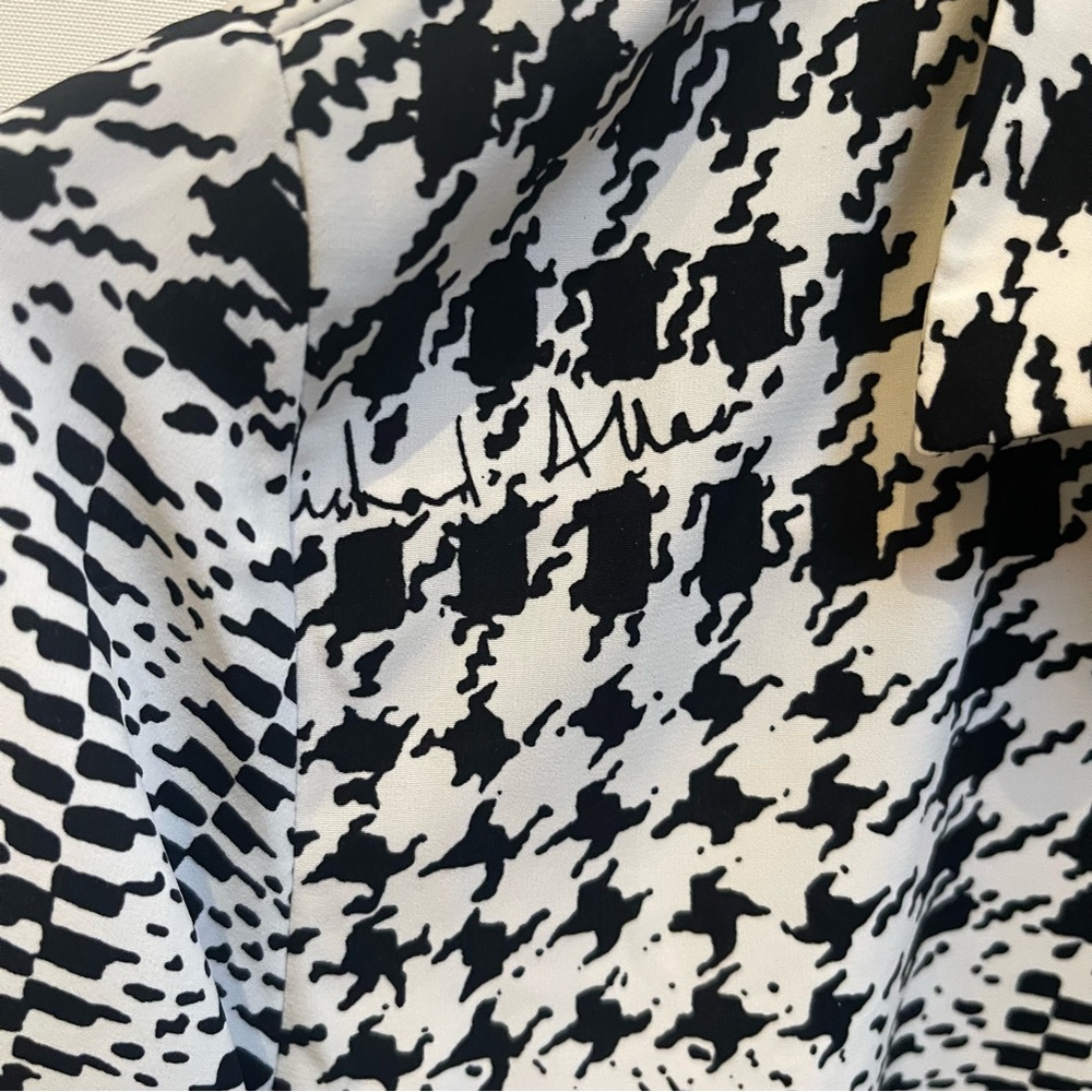Richard Allan x H&M Patchwork Houndstooth‎ Button-Front Shirt | Size US 2 - Picture 7 of 12